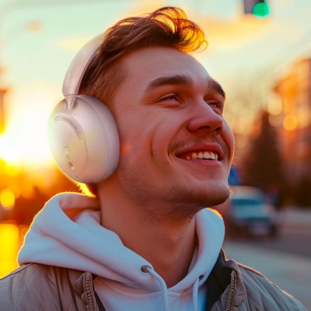 Mixx StreamQ D3 Over Ear ANC Wireless Kopfhörer Schwarz (Sand), sand