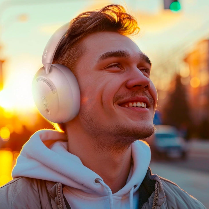 Mixx StreamQ D3 Over Ear ANC Wireless Kopfhörer Schwarz (Sand), sand