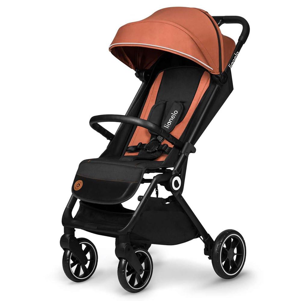 LIONELO Cloe Zusammenklappbarer Kinderwagen bis zu 22 kg, Verstellbare Rückenlehne Schlaffunktion, 5