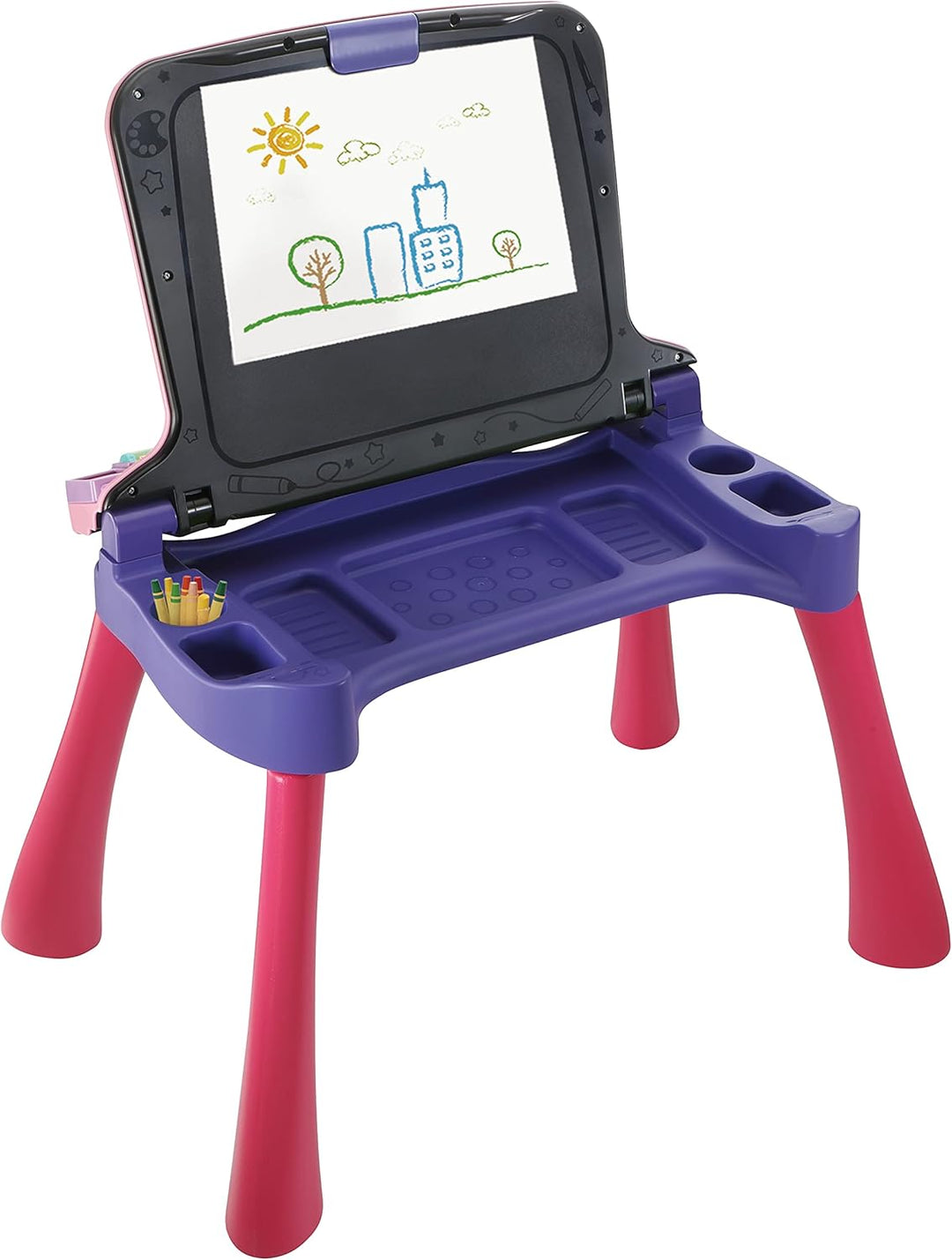 VTech 80-540954 5-in-1 Magic Desk pinker Gaming-Schreibtisch, deutsche Sprache Lila/Pink, Lila/Pink