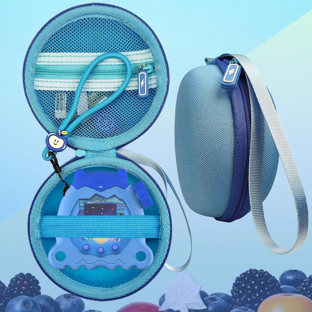 Weiche Silikonhülle und Harte Tragetasche für Tamagotchi Paradise, inklusive Displayschutzfolie, Han