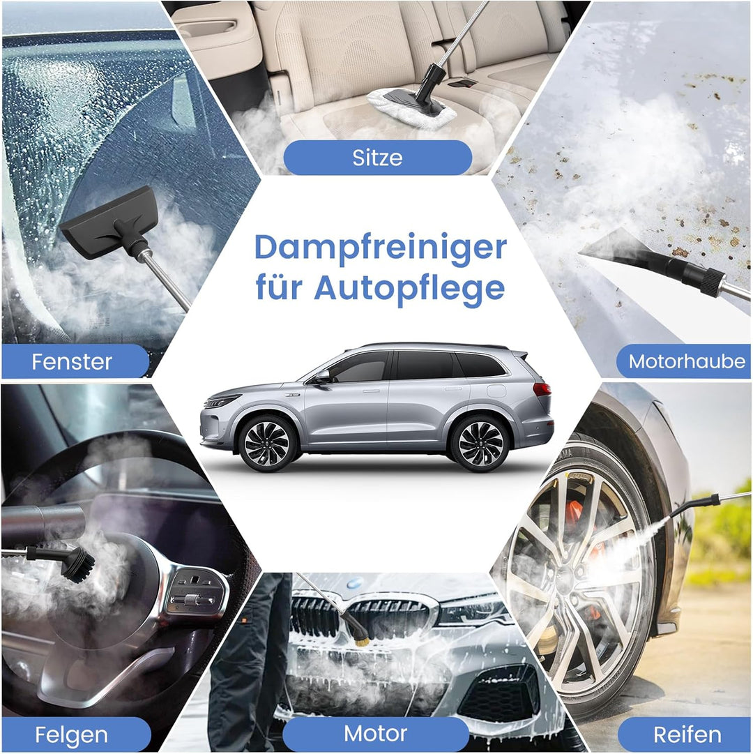 Granarbol Fettlösend Handgerät Dampfreiniger für Alles,1400ml/4Bar/105℃ | Steam Cleaner,15s Schnellh