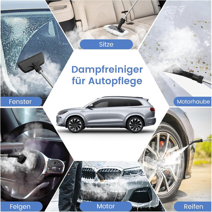 Granarbol Fettlösend Handgerät Dampfreiniger für Alles,1400ml/4Bar/105℃ | Steam Cleaner,15s Schnellh