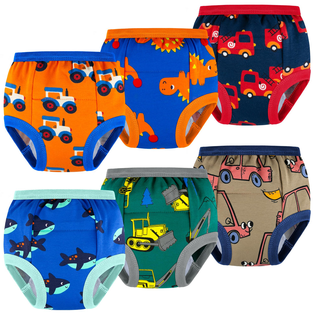 BIG ELEPHANT 6er Pack Baby Trainingshose - Saugfähige Töpfchen Unterwäsche Kleinkinder für Jungen un