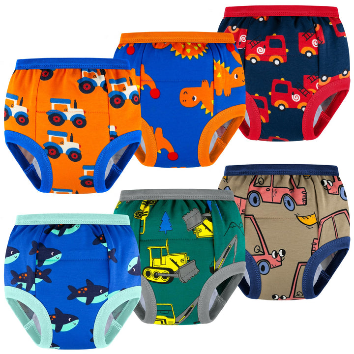 BIG ELEPHANT 6er Pack Baby Trainingshose - Saugfähige Töpfchen Unterwäsche Kleinkinder für Jungen un