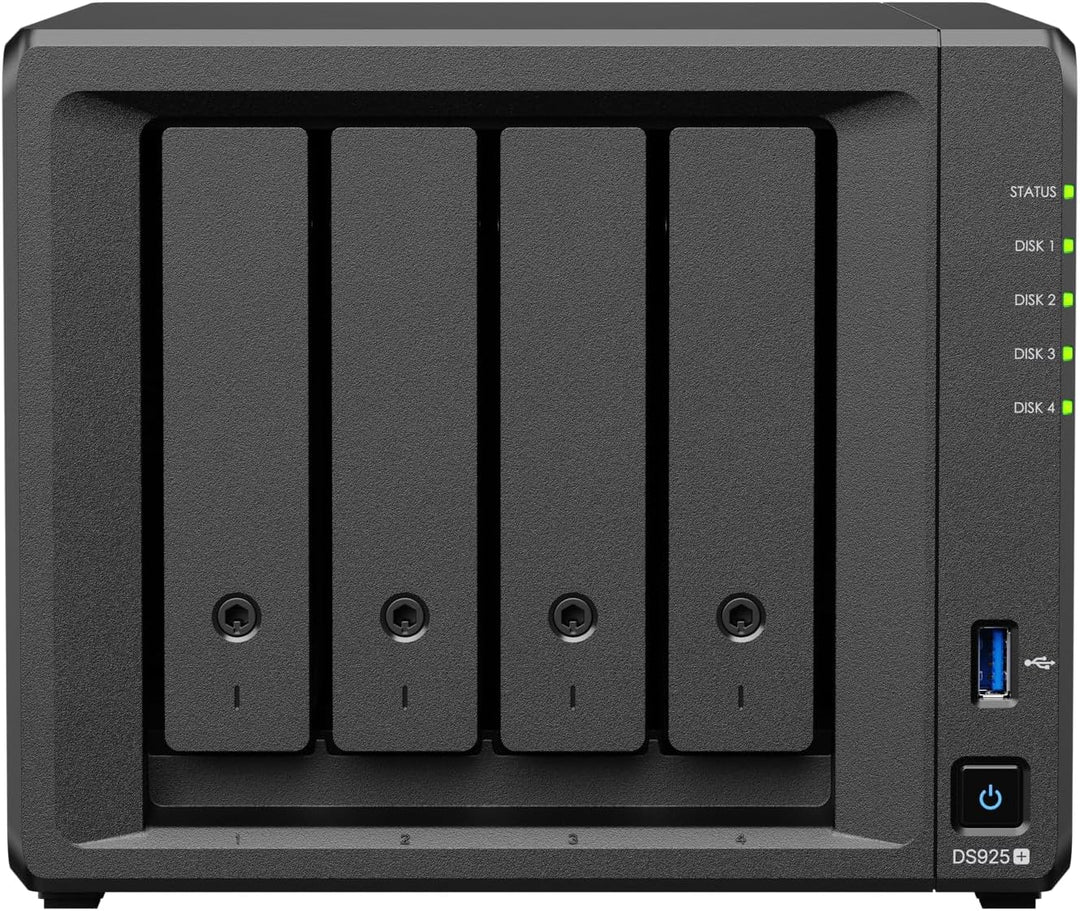 SYNOLOGY NAS DS925+ 4 Einschübe mit erweiterbarer Kapazität (ohne Festplatte)