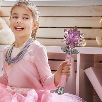 Schneeflocken-Zauberstab: 1pcs 35,50 x 10,70 x 5,70 cm Leuchtenden Zauberstab Prinzessin Cosplay Pro