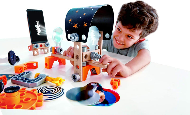 Hape Junior Inventor Optisches Labor Experimentierset, Mint-Spielzeug, ab 4 Jahre