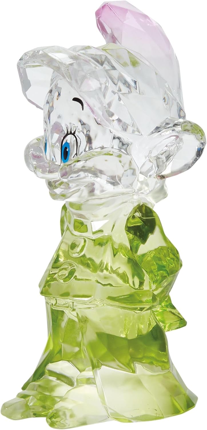 Enesco FACETS Disney Schneewittchen und die sieben Zwerge Dopey Miniatur-Figur, 8,9 cm, Grün