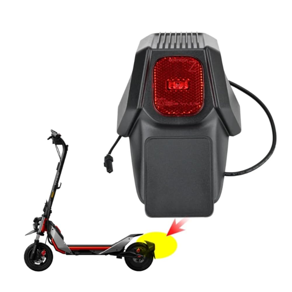 Schutzblech hinten für Segway Ninebot ZT3 Pro Elektroroller mit Rückleuchten (mit Rücklicht)