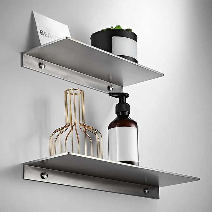 40CM Duschablage Ohne Bohren SUS304 Edelstahl Badablage Gebürstet Selbstklebende für Badezimmer Schl