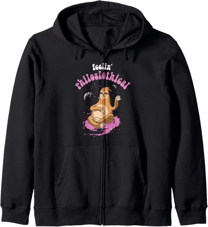 Feelin' Philoslothical - Faultier im Weltraum Kapuzenjacke