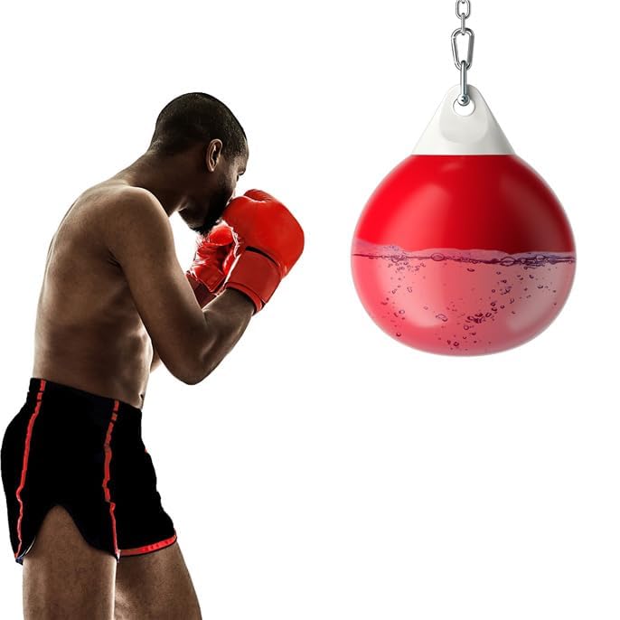 FANTASK Ø45cm schwere Wassersack, Boxing Punching Bag, 50 kg/80kg, Aqua-Trainingssack mit Verstellba