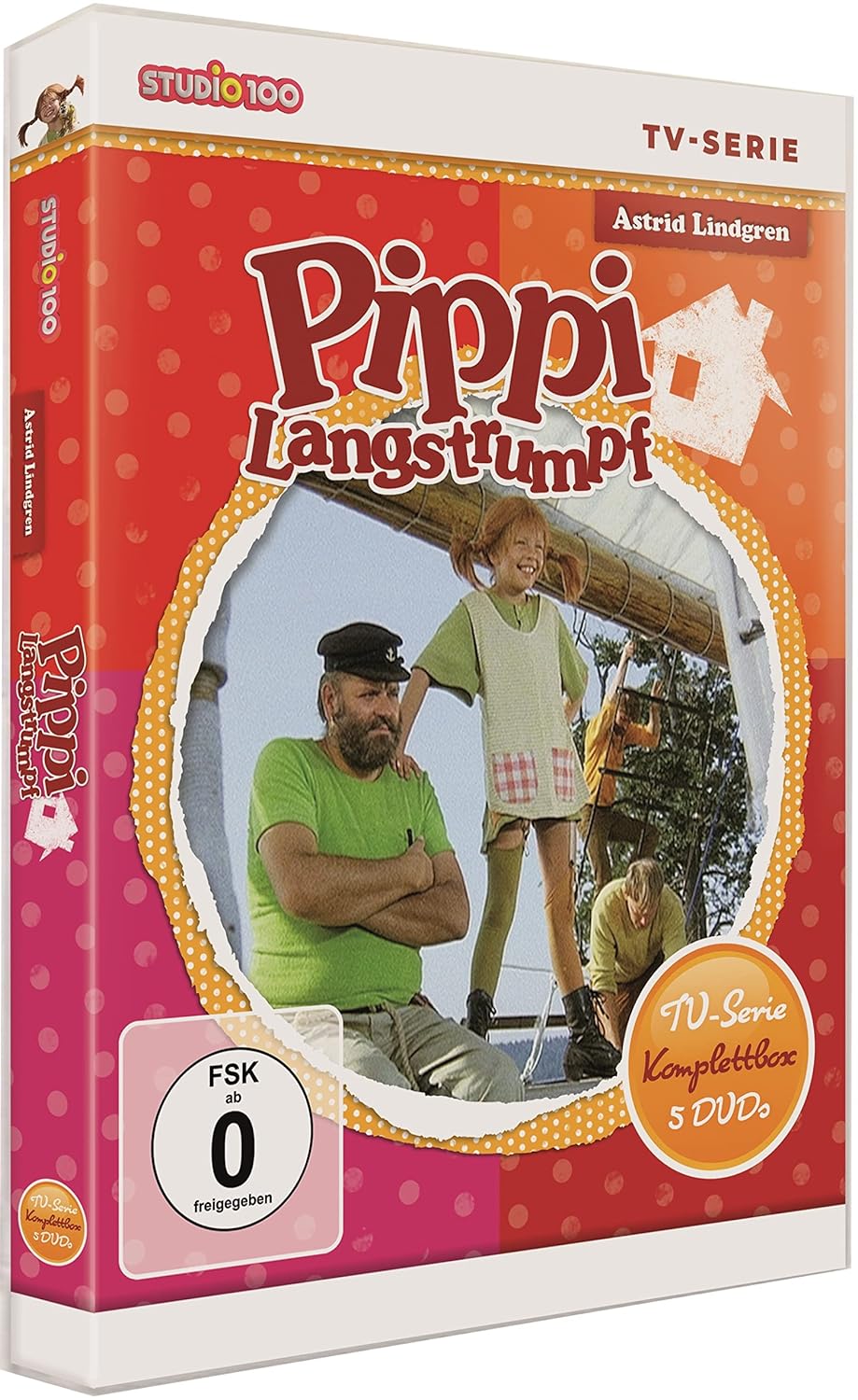 Pippi Langstrumpf - TV-Serien-Box [5 DVDs], DVD