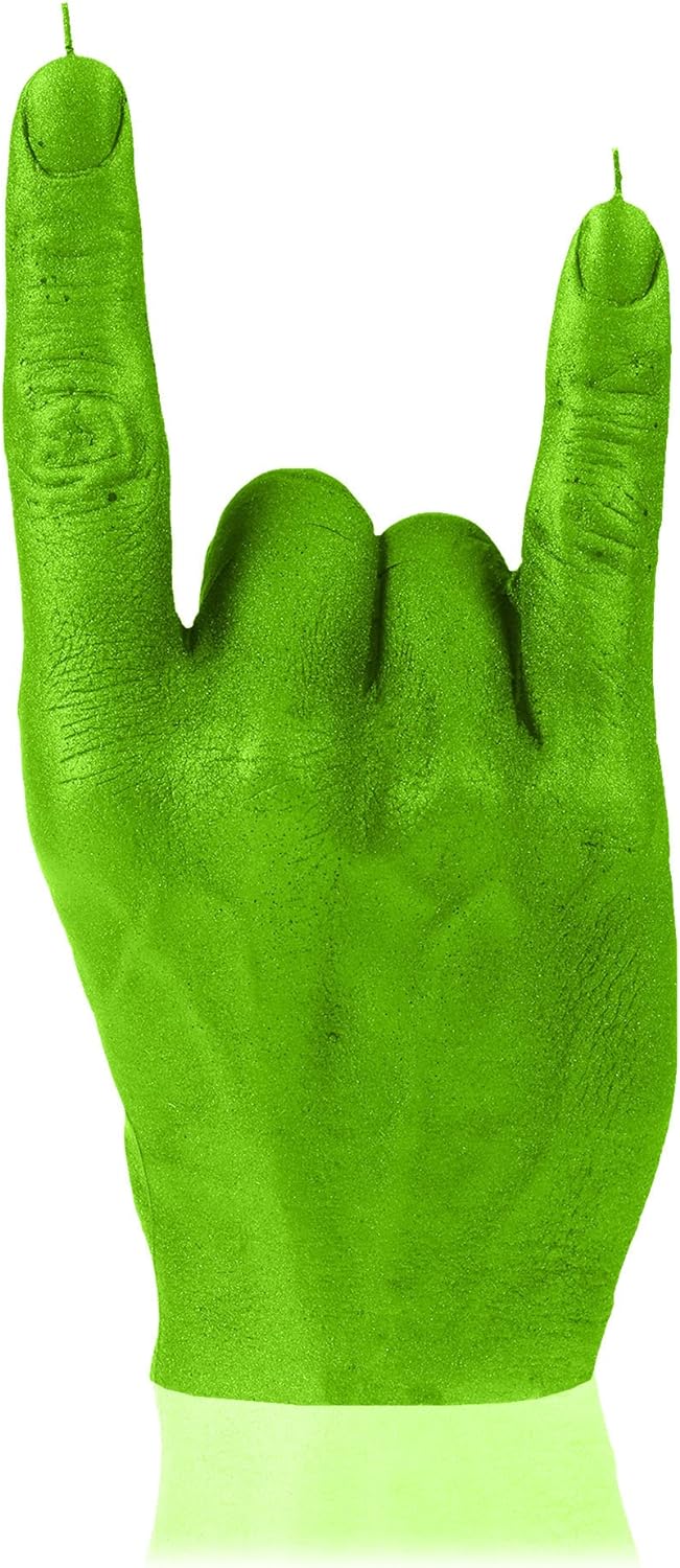 Candellana Hand RCK Kerze - Hand Figur - Coole Deko - Gothic Deko - Grunge Deko Kerze - Heavy Metal