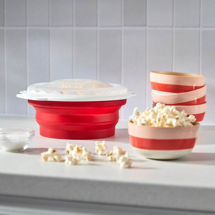 Cuisinart CTG-00-MPM, Maker Mikrowellen-Popcorn-Maschine, Silikon, rot