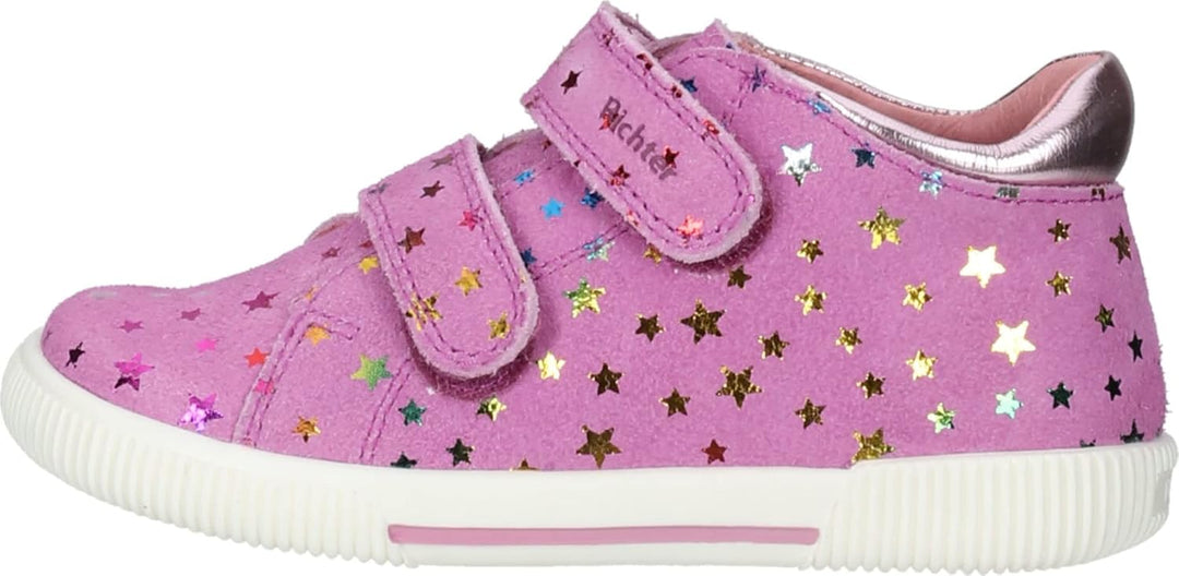 Richter Kinderschuhe Mädchen Vali Sneaker 25 EU Weit Rosette Candy, 25 EU Weit Rosette Candy
