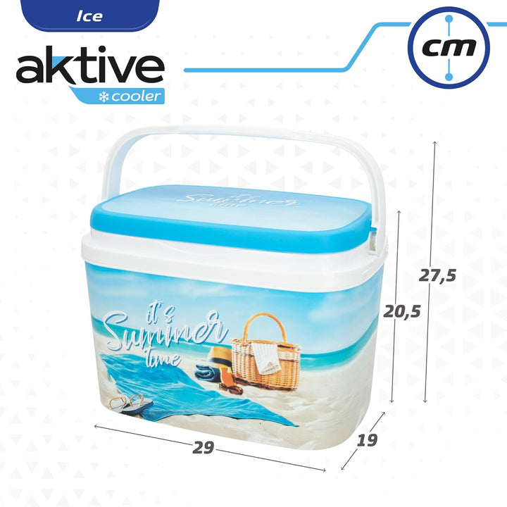 AKTIVE 6L starre tragbare Kühlbox (29x19x20,5 cm), idealer Lebensmittelträger für Picknick oder Pick
