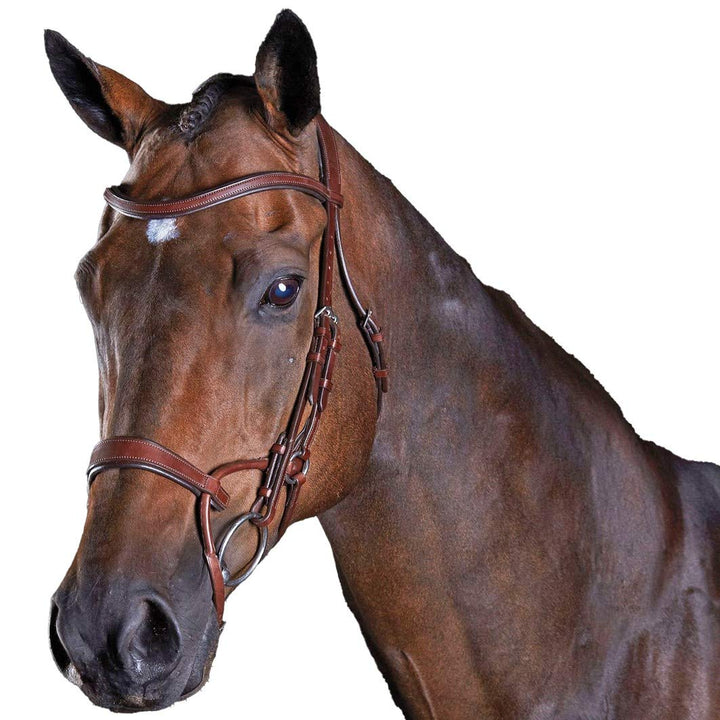 Collegiate ComFiTec Training Snaffle Bridle Full Braun, Full Braun