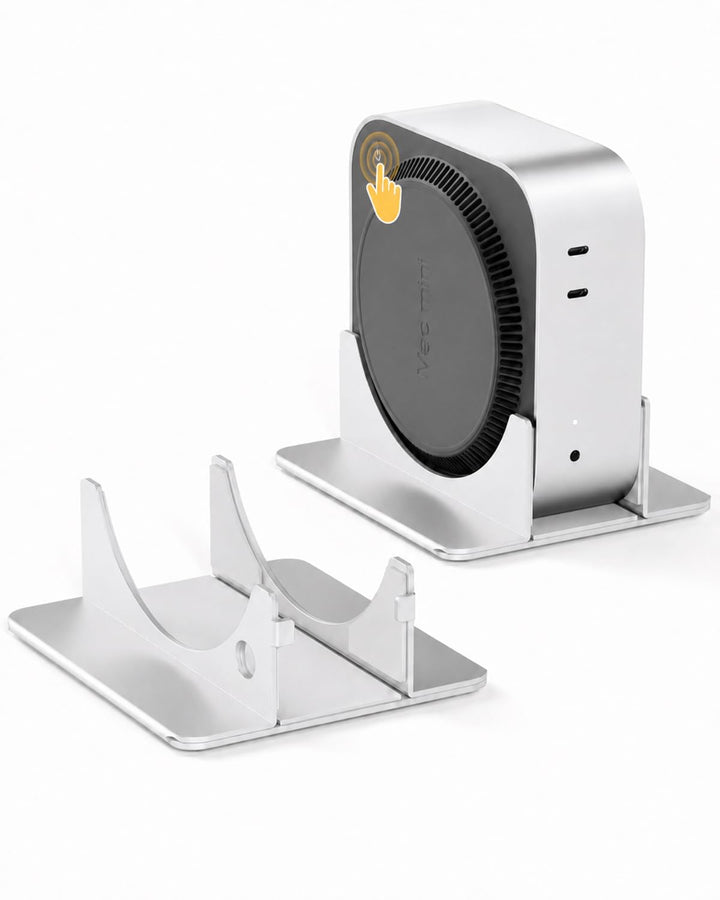 SNANSHI Mac mini M4 Ständer Vertikal, Heavy-Duty Metal Desktop Ständer für 2024 Mac mini M4 M4 Pro,