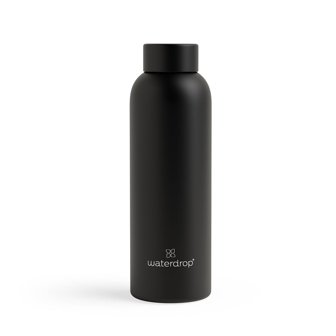 waterdrop® Edelstahl Trinkflasche 600ml - auslaufsichere Trinkflasche Kohlensäure geeignet & BPA fre
