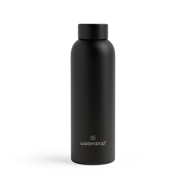 waterdrop® Edelstahl Trinkflasche 600ml - auslaufsichere Trinkflasche Kohlensäure geeignet & BPA fre