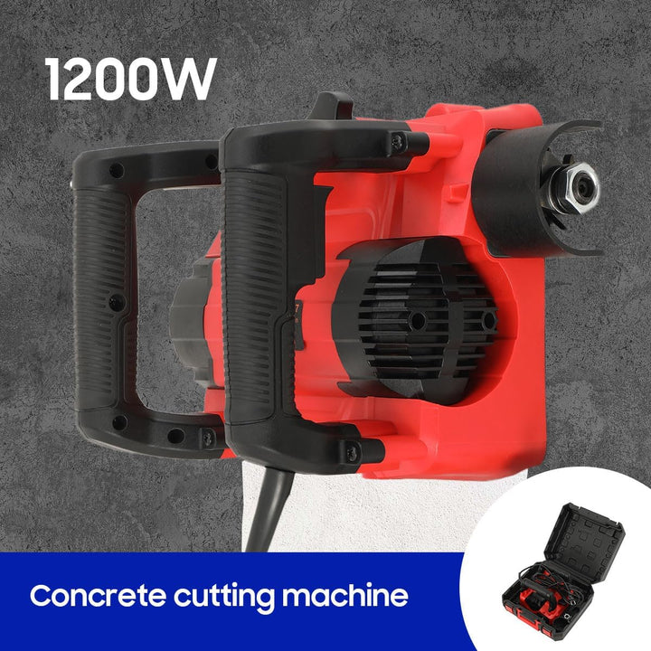 Betonfräse 1600W Mauerfräse Walzenfräse, 1000-4000 U/min Elektrischer Wandhobel Betonschleifer, 1-4m