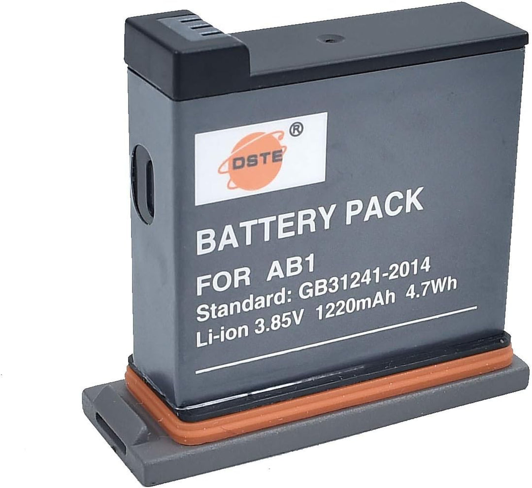 DSTE® Full Coded (3-Pack) 3.85V AB1 Ersatz Batterie und 3-Kanal Ladegerät + USB-Kabel(Type C) Compat