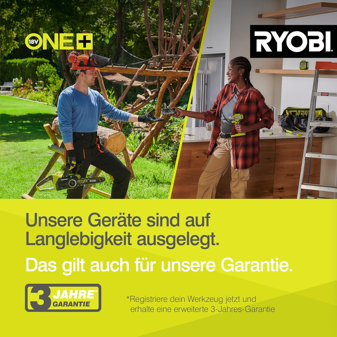 RYOBI 18 V ONE+ Akku-Universalstreuer OSS1800 (4 Liter Tank, Streubreite einstellbar (2,5 bis 3,5 m)