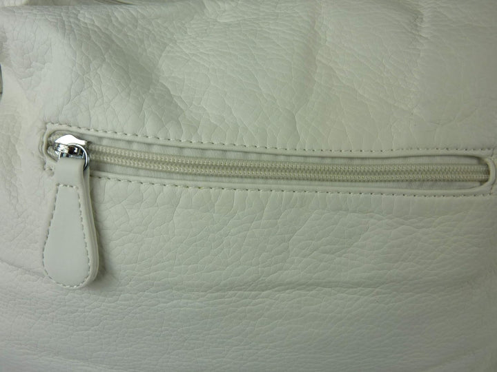 kennydoo Rucksacktasche I 2in1 Damen Rucksack und Handtasche in Einem I Schultertasche einfarbig uni