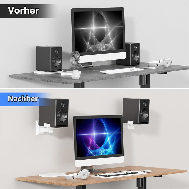 suptek Lautsprecher Wandhalterung Universal Lautsprecher Wandhalter Verstellbare Lautsprecherwandhal