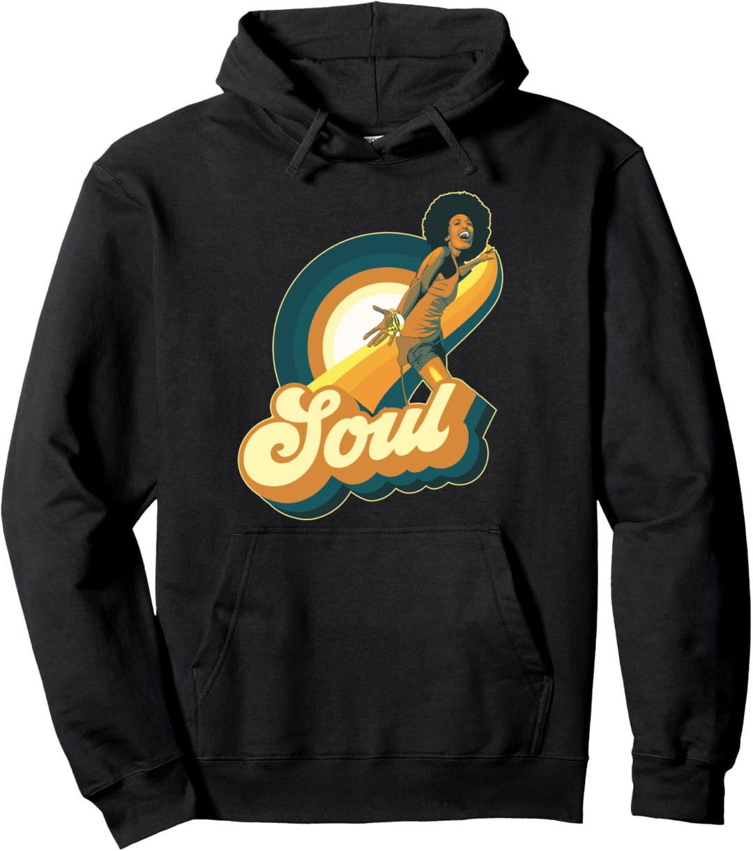 70er Jahre Funk Afro Disco Soul Pullover Hoodie