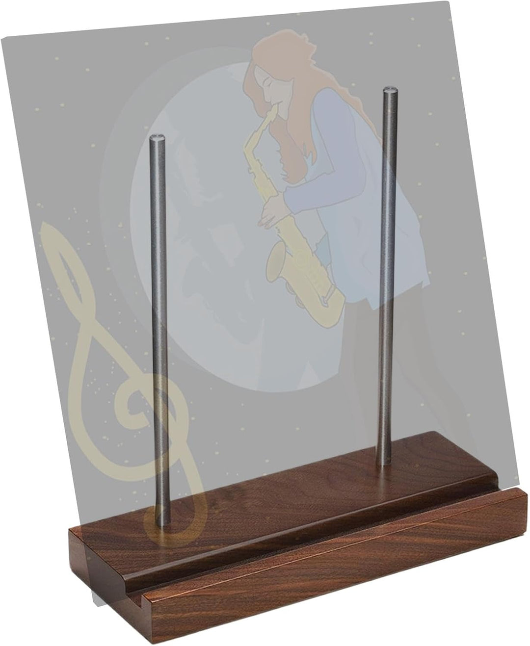 Schallplattenständer 20x9x20cm Wood Plattenhalter Vinyl Schallplatten Aufbewahrung Aufzeichnungstabe