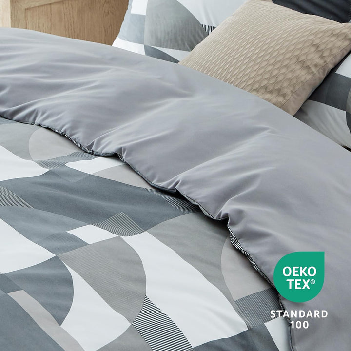 BEDSURE Bettwäsche 135x200 4teilig Bettbezug - Bettwäsche-Sets 135 x 200 cm 2er Set mit 2 Kissenbezü