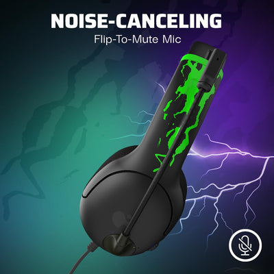 PDP Xbox AIRLITE Wired Headset Jolt Green