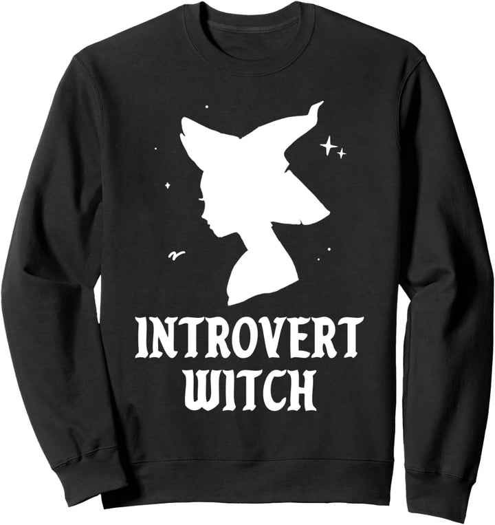 Introvertierte Hexe Funny Spooky Vibes Goth Halloween Kostüm Sweatshirt