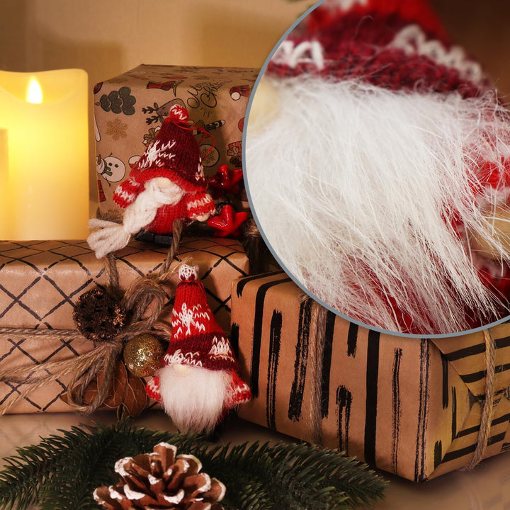 com-four® 12x Premium Weihnachtsbaum-Anhänger Wichtel - Christbaumschmuck - Wichtelfiguren-Geschenka