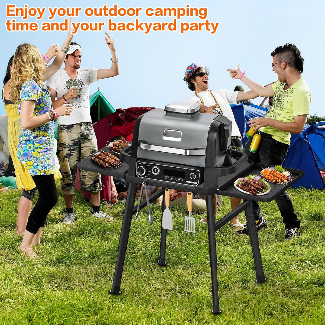 Grillständer für Ninja Woodfire Aussenofen Serie und Grillständer, Beweglicher Ständer zum Ninja Woo