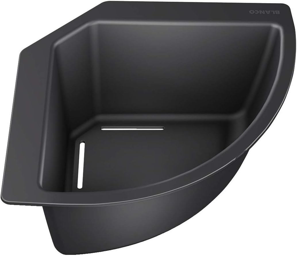 BLANCO Top-Schienen aus Edelstahl, 235906, 416 mm & 235866 Eck-Schale Eckschale für Lebensmittel und