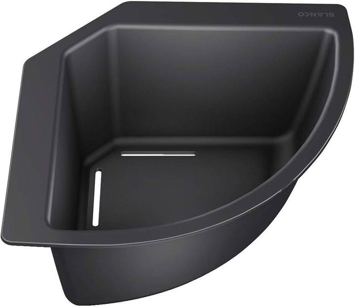 BLANCO Top-Schienen aus Edelstahl, 235906, 416 mm & 235866 Eck-Schale Eckschale für Lebensmittel und