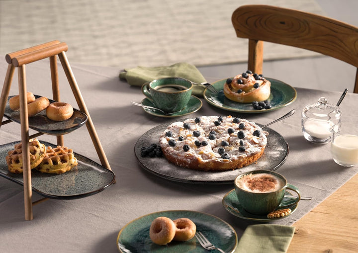 Leonardo Matera Tortenplatte - Grosse Servierplatte aus Keramik - Runde Platte für Kuchen, Torten, T