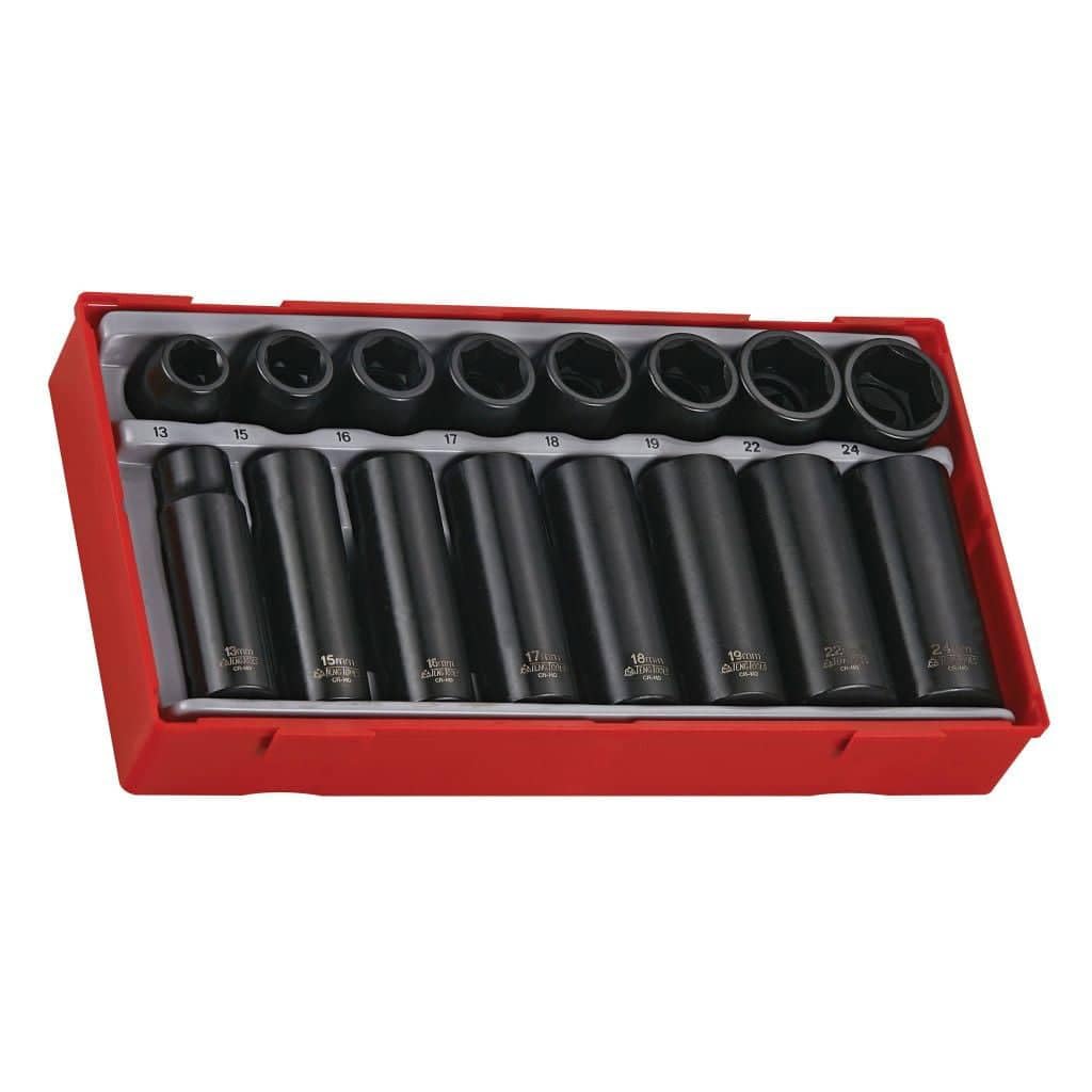 Teng - TT9116 16 Stück Reg/Deep Impact Socket Set - TENTT9116