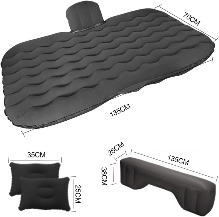 Ergocar Auto Luftmatratze Aufblasbare Matratze mit Pumpe Air Bett Camping Auto Kissen für Reisen Cam