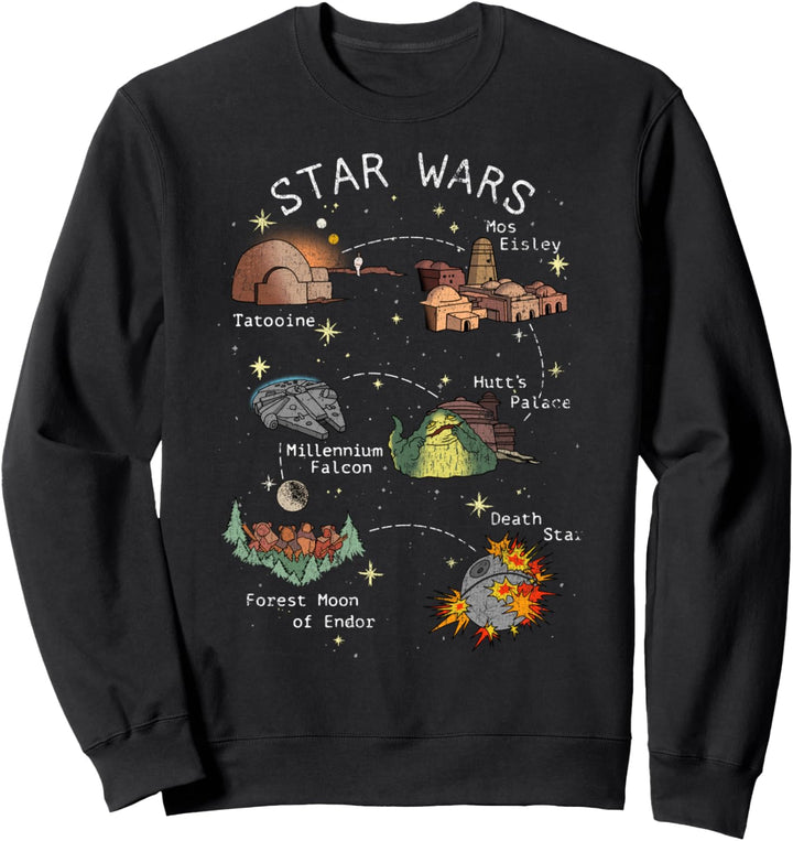 Star Wars Story Map Sweatshirt