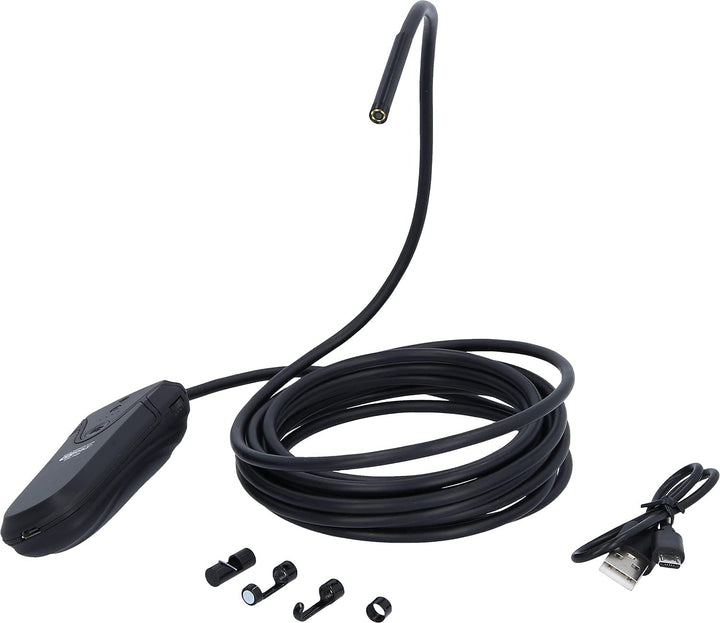 KS 551 Tools 550.756 Wi-Fi-Videoskop-Satz mit Ø 5,5 mm 0° HD Frontkamera-Sonde,