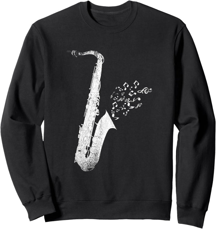 Saxophonspieler Jazz Musik Saxophonist Musiker Saxophon Sweatshirt