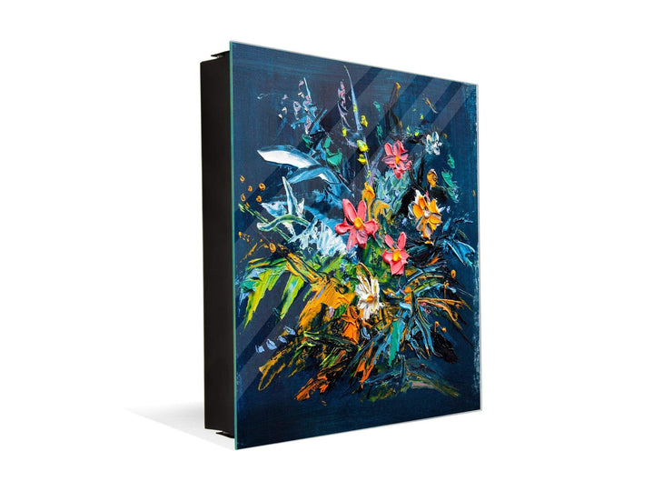 Concept Crystal Schlüsselbox und magnetisches Whiteboard K08 Blumenstrauss Rechte Öffnung Blumenstra