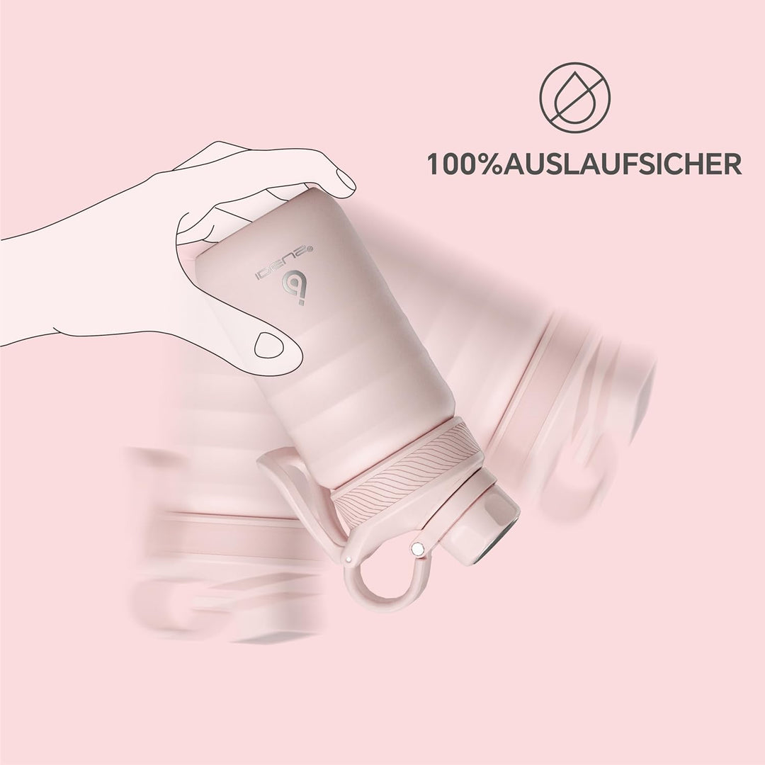 Ideus Vakuumisolierte Wasserflasche, 12oz (360ml) Edelstahl Doppelwand Flasche Metall Sport Kantine