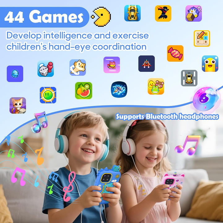 Kindertelefon für Jungen, Dinosaurier-Handy-Spielzeug für 3-8 Jahre alte Jungen, Kinder-Handy-Spielz