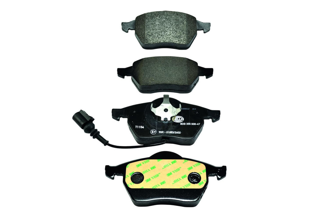 HELLA PAGID 8DB 355 008-471 Bremsbelagsatz - T1154 - Bremssystem: Teves - mit integriertem Verschlei